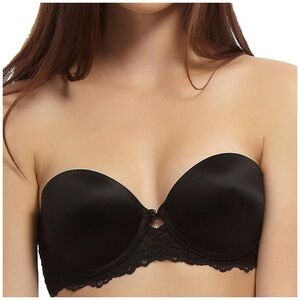 Jezebel by Felina Strapless Bra w/Removable Clear Straps; 38D